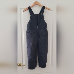 Kids Black Snow Bib Overalls